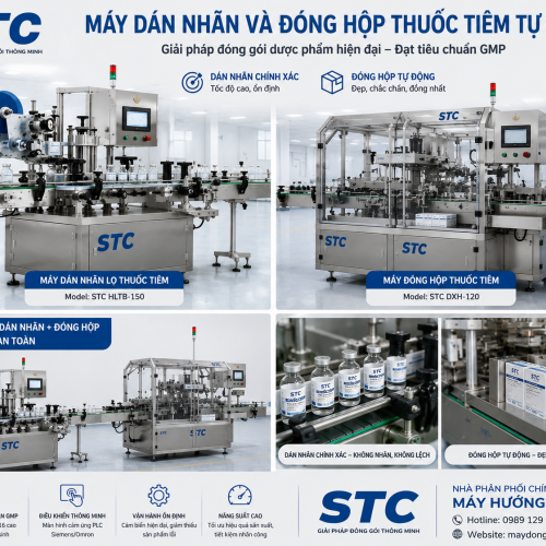 Máy Dán Nhãn Và Đóng Hộp Thuốc Tiêm Tự Động – Giải Pháp Đóng Gói Dược Phẩm Hiện Đại